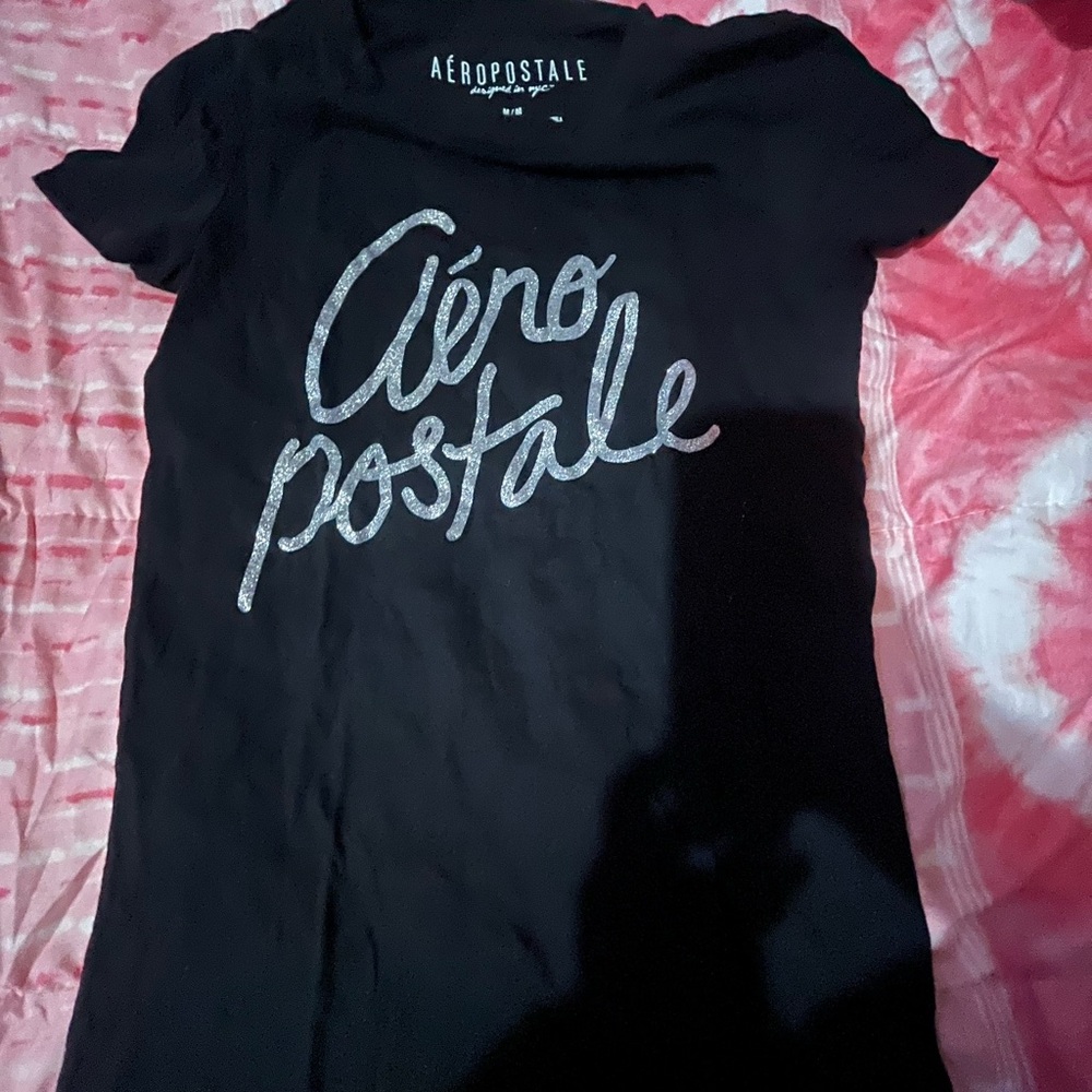 Aeropostale Black Short Sleeve Tee